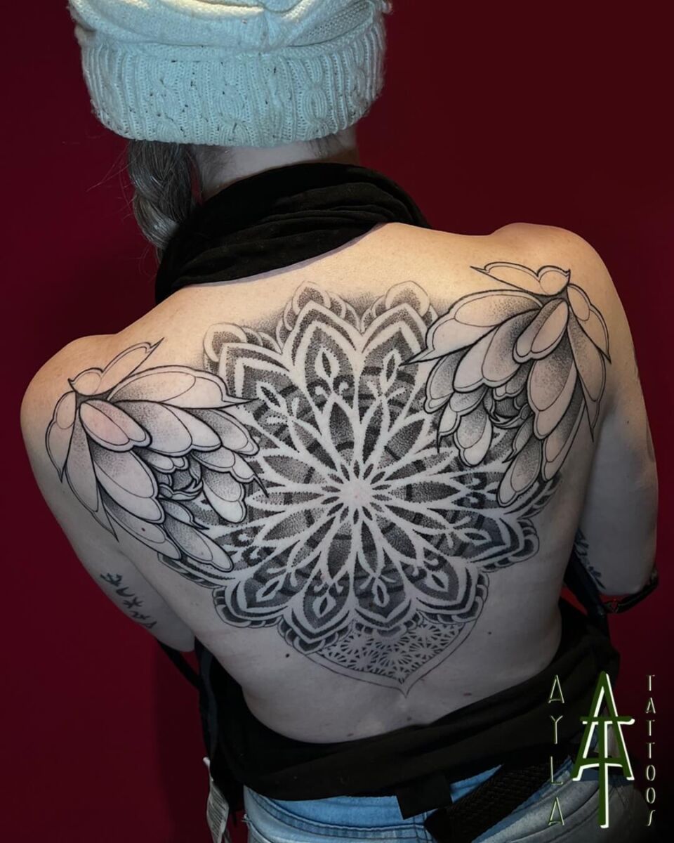 Mandala tattoo rug