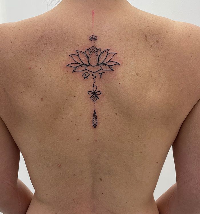 Tattoo subtiel rug